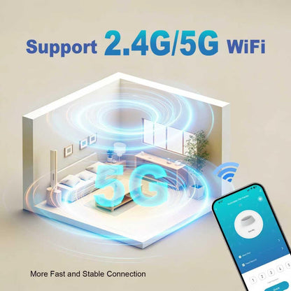 ANDOLL HOME Comedero automático para gatos 2.4G\/5G, dispensador de...
