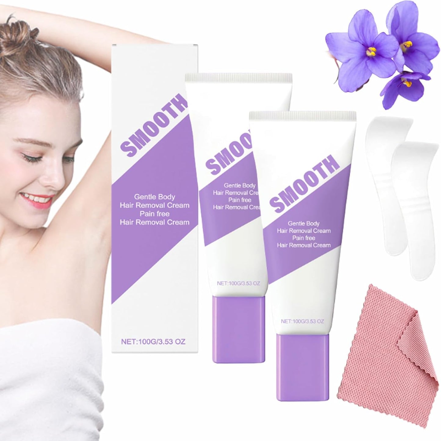Cloud Sense Spray de depilación, depilación suave, kit de depilació...