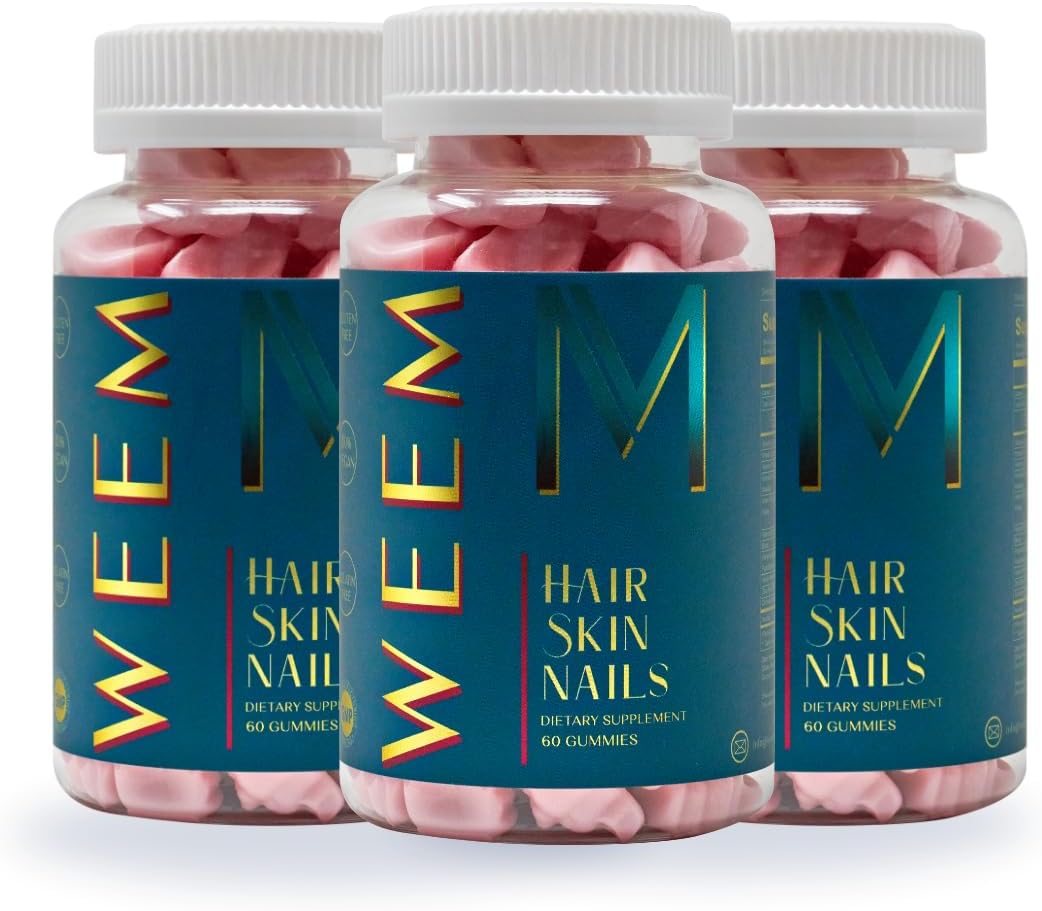 WEEM Gomitas para el cabello, la piel y las uñas, apoya el cabello...