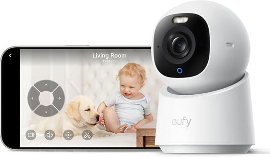 eufy Indoor Cam E30, cámara de seguridad 4K UHD de última generació...