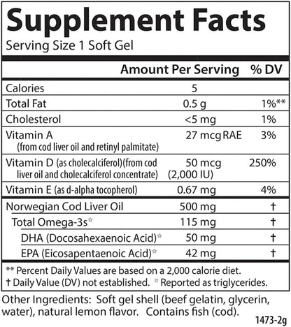 Carlson - Gemas solares D, suplemento de vitamina D3 y Omega-3, 200...