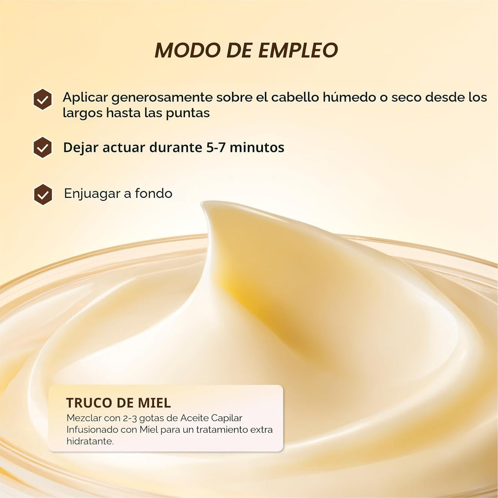 Gisou Honey Gloss Ceramide Therapy - Mascarilla capilar (2.5 onzas...