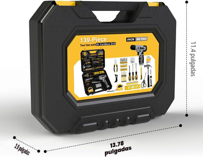 Juego de herramientas de 139 piezas \u2013 Kit de herramientas con...