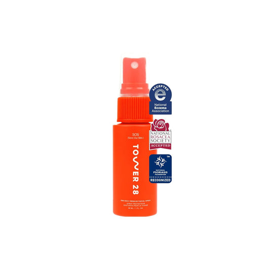Tower 28 SOS Daily Rescue Facial Spray para Piel Sensible, Spray de...