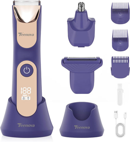 TEENOVA Manscape - Recortadora de vello corporal para hombres, reco...