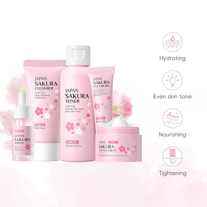 LAIKOU SAKURA Cuidado de la Piel, Set de Cuidado Facial, Mascarilla...