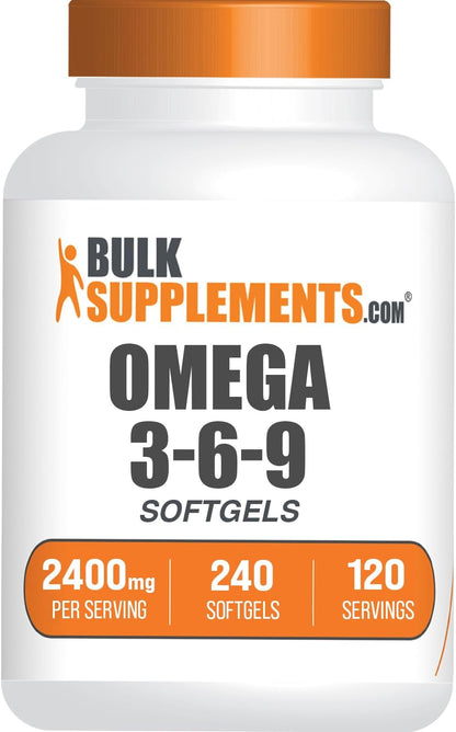 BulkSupplements. com Omega 3-6-9 cápsulas blandas - Suplemento trip...