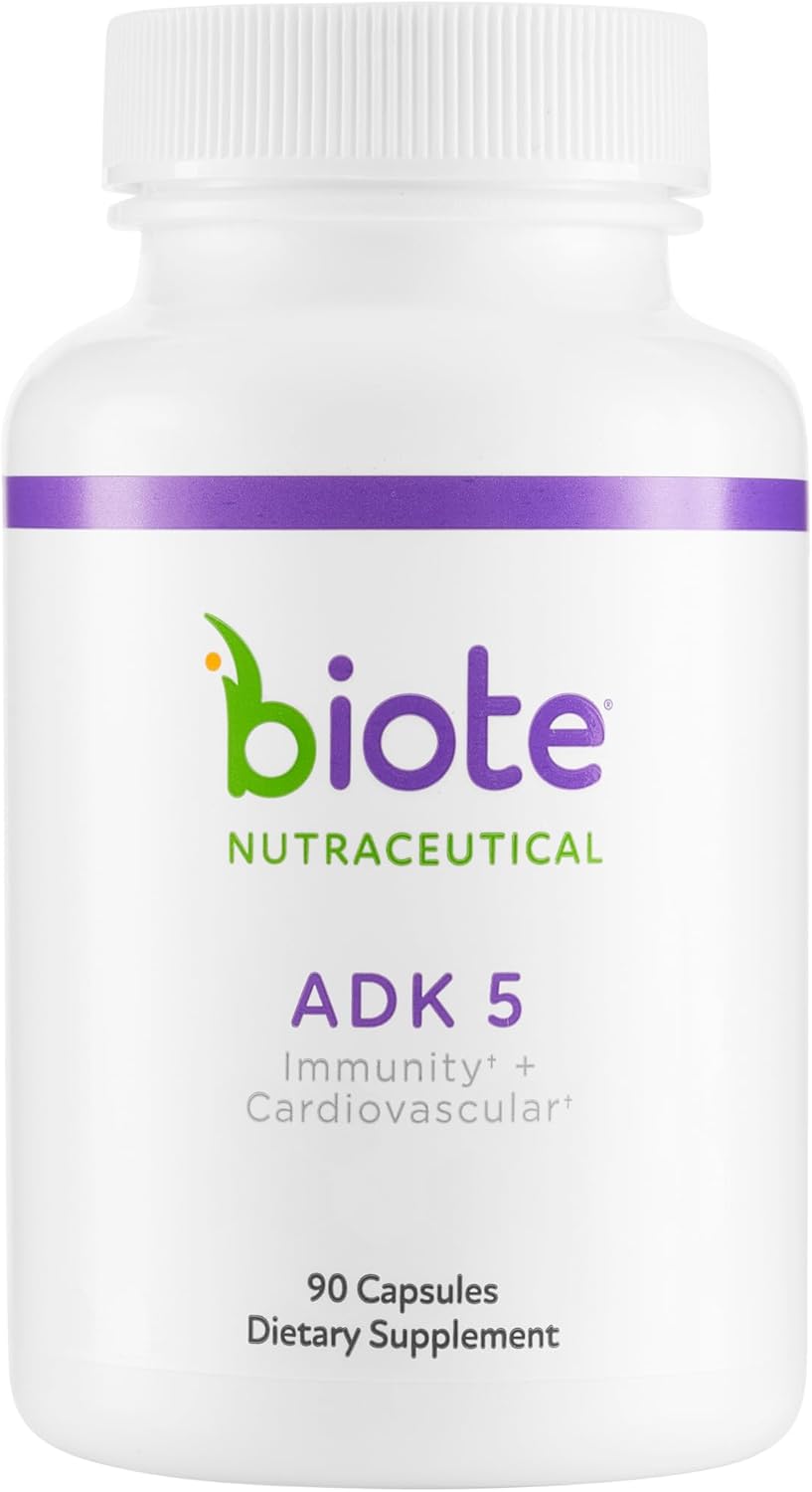 Biote Nutraceuticals - ADK 5 - Inmunidad + Cardiovascular (90 Cápsu...
