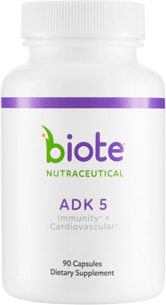 Biote Nutraceuticals - ADK 5 - Inmunidad + Cardiovascular (90 Cápsu...