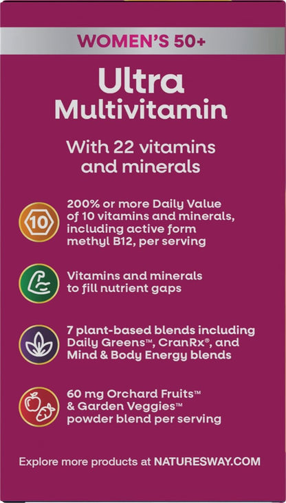 Nature's Way ¡Alive! Multivitamínico ultra potente para mujeres...