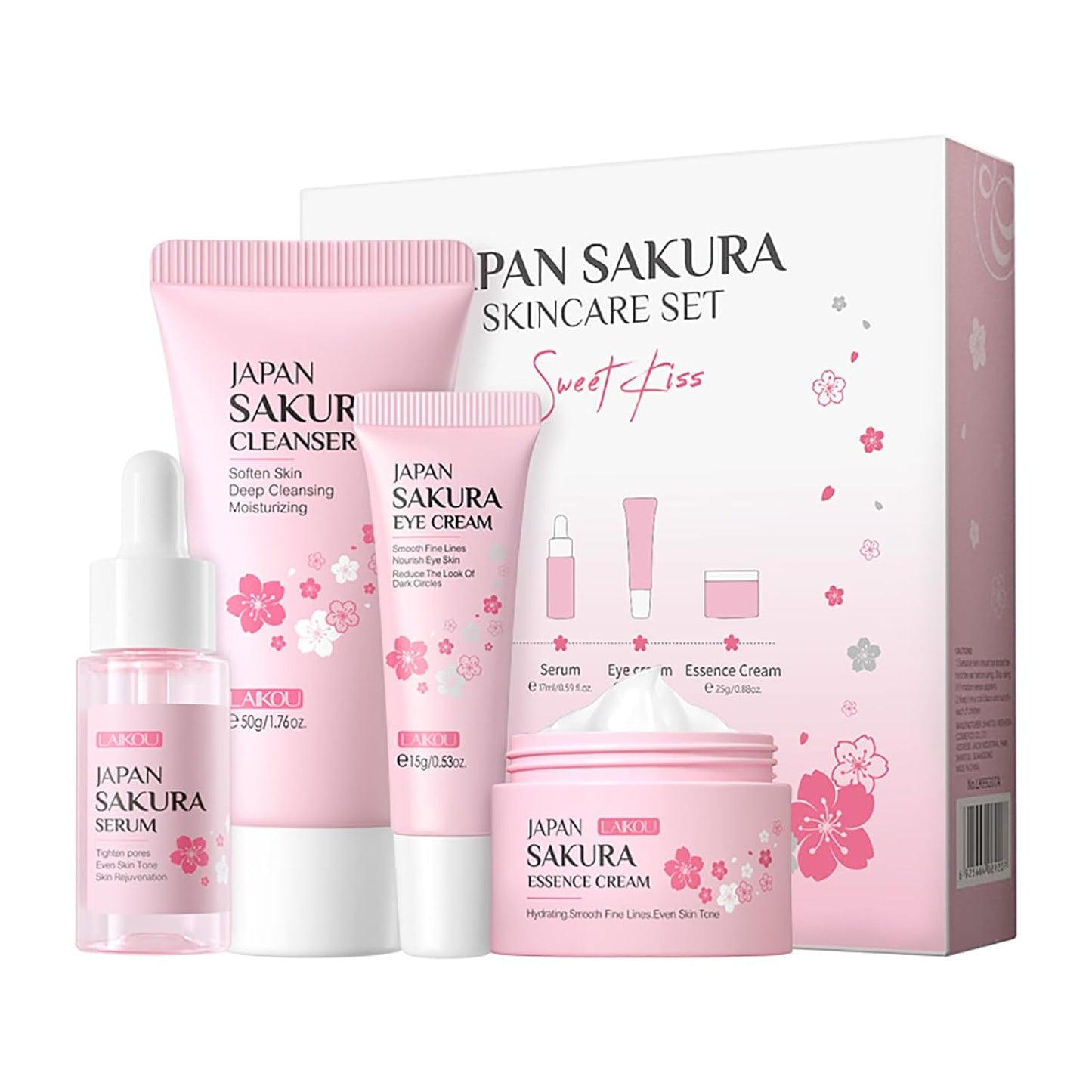 Conjunto de Cuidado de la Piel JAPAN SAKURA Juegos de Regalo de Bel...
