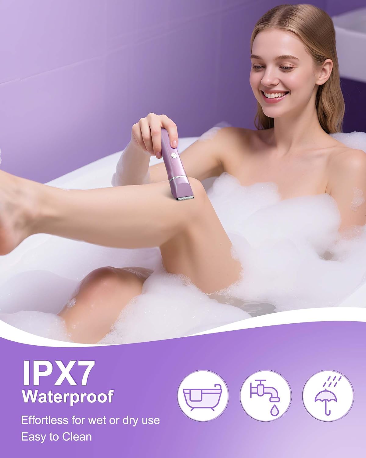 Maquinillas de afeitar eléctricas para mujer, recortadora de bikini...