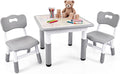 Pterying Juego de mesa y silla para niños pequeños, mesa de graffit...