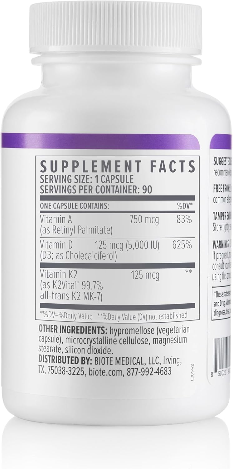 Biote Nutraceuticals - ADK 5 - Inmunidad + Cardiovascular (90 Cápsu...
