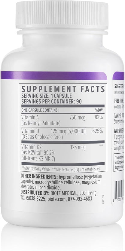 Biote Nutraceuticals - ADK 5 - Inmunidad + Cardiovascular (90 Cápsu...