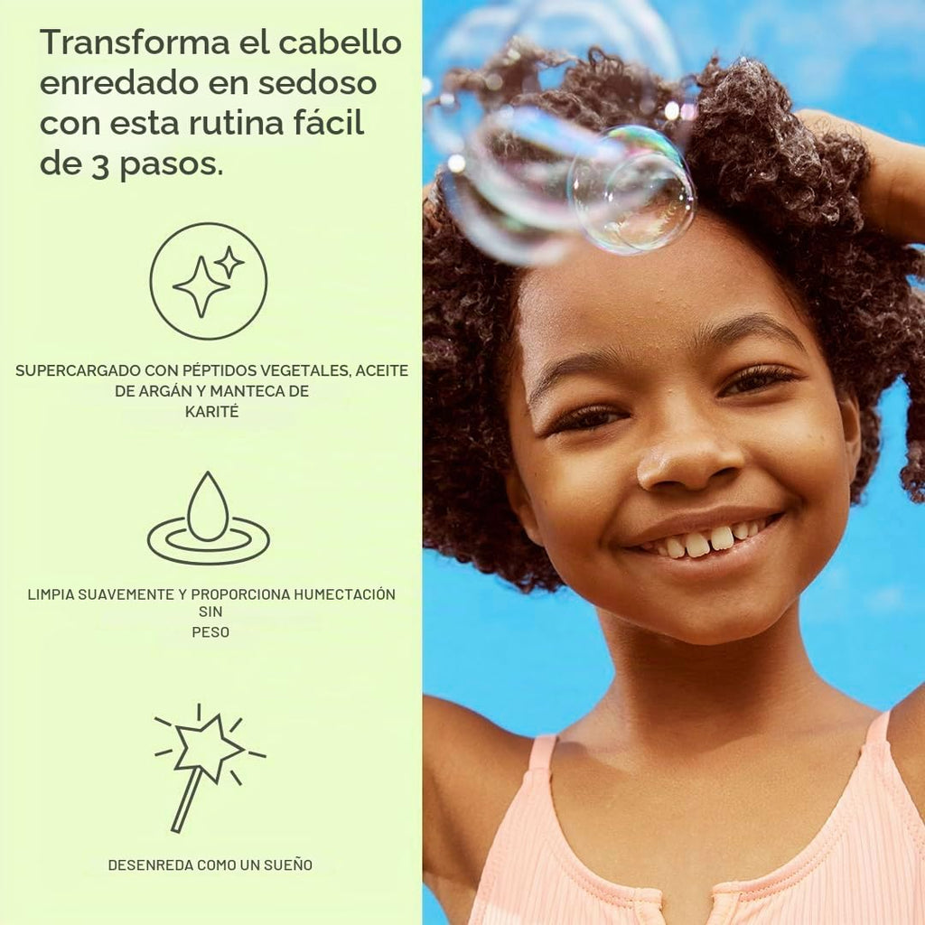 Evereden Kids - Juego de champú, acondicionador y espray desenredan...