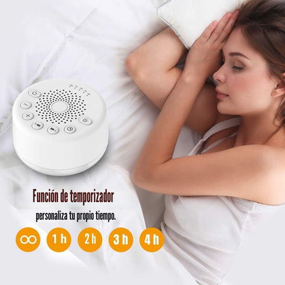 Easysleep - Máquina de sonido con 25 sonidos relajantes y luces noc...