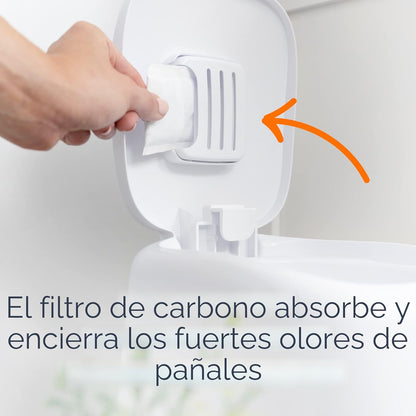 Cubeta contenedora pañales sucios con tecnología antiolor Playtex,...