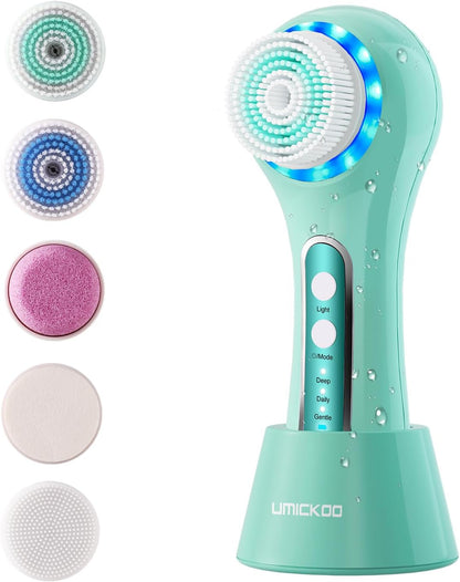 UMICKOO Exfoliante facial, cepillo de limpieza facial recargable co...