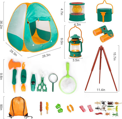 Meland Juego de Campamento para Niños con Tienda - Juguetes para Ni...