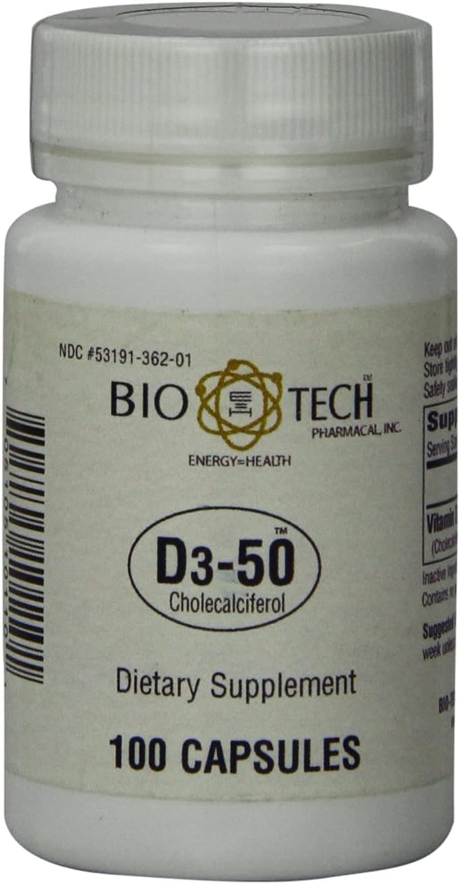 Bio-Tech Pharmacal - D3-50 - 100 unidades