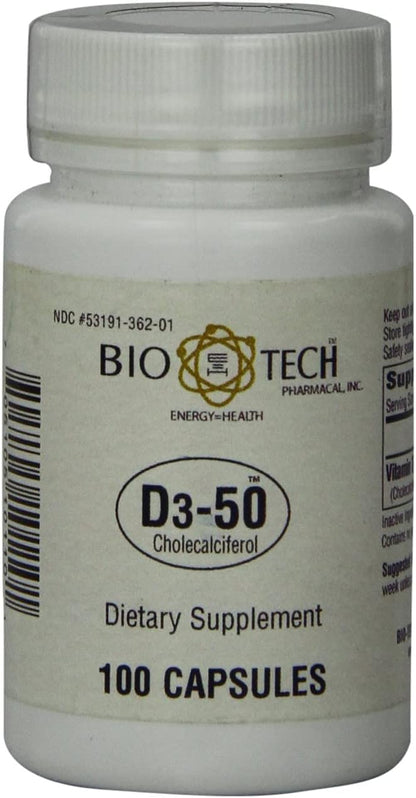 Bio-Tech Pharmacal - D3-50 - 100 unidades