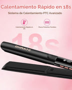 SHRATE Plancha plana para alisar el cabello, plancha y rizador 2 en...