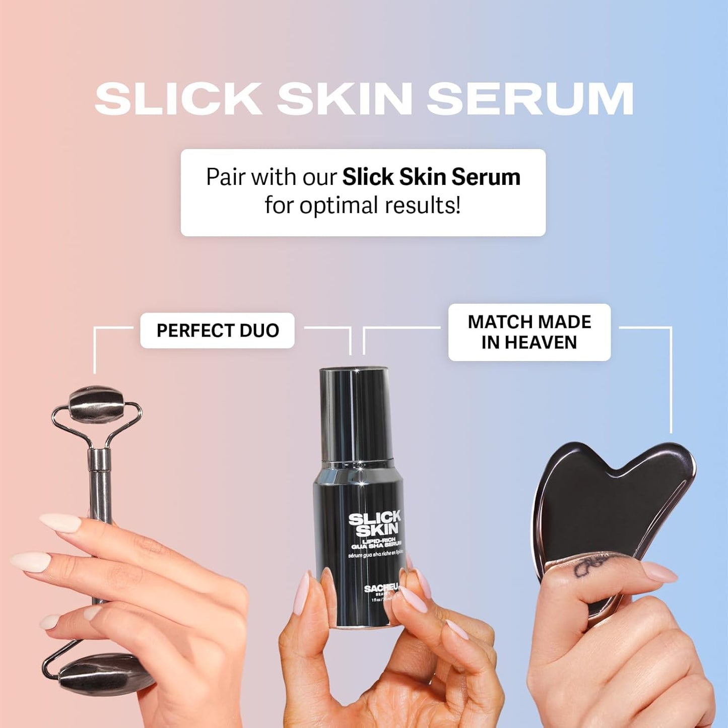 Sacheu Gua Sha - Rascador muscular facial para mejorar el drenaje l...
