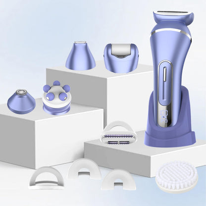 Afeitadoras eléctricas para mujer, kit de depilación 7 en 1 con dep...