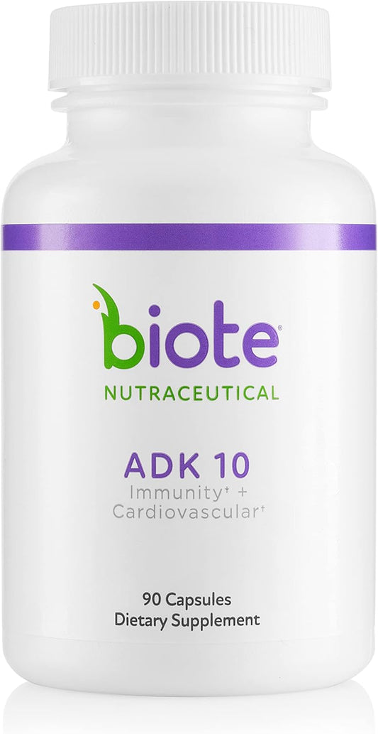 Biote Nutraceuticals - ADK 10 - Inmunidad + Cardiovascular (90 Cáps...