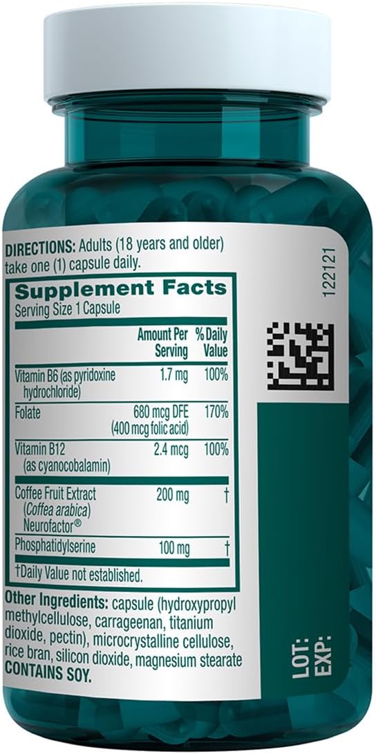 NEURIVA - Rendimiento cerebral Plus, suplemento de apoyo cerebral c...