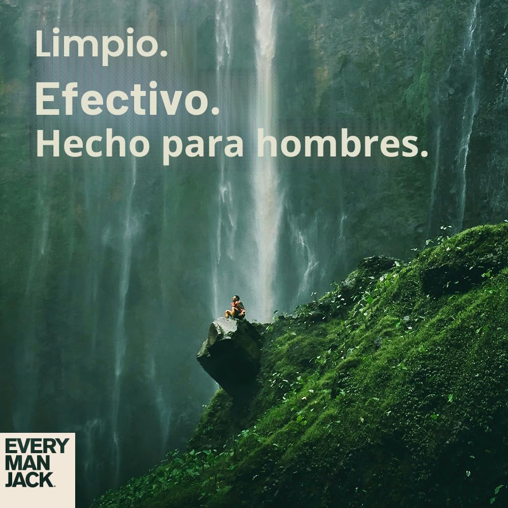 Every Man Jack Gel de baño nutritivo ámbar + sándalo para hombre pa...