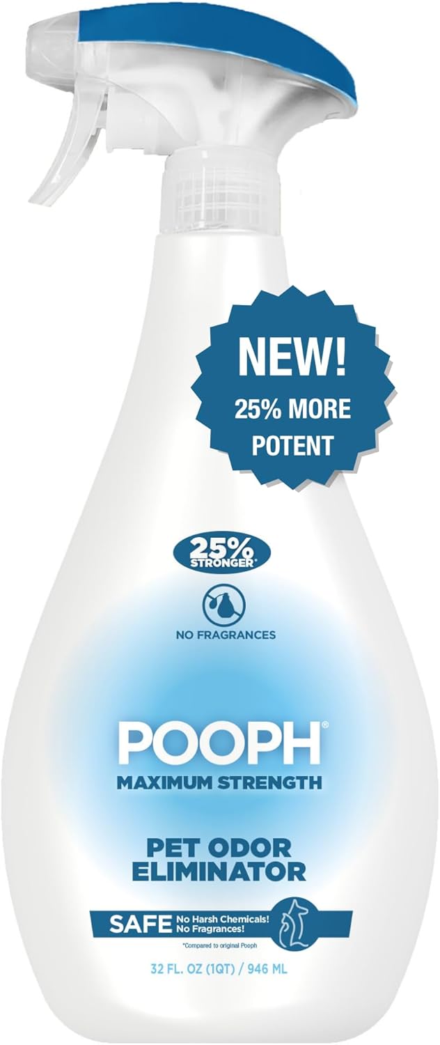 POOPH Plus - Spray eliminador de olores de mascotas de máxima resis...