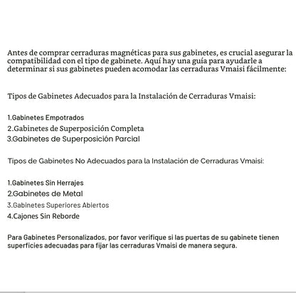 Paquete de 20: Vmaisi - Cerraduras magnéticas de gabinete para bebé...