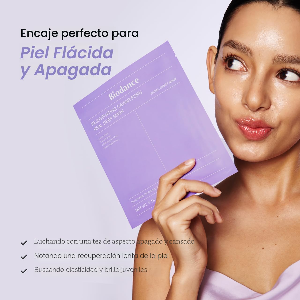 BIODANCE Mascarilla profunda de caviar rejuvenecedor PDRN, mascaril...