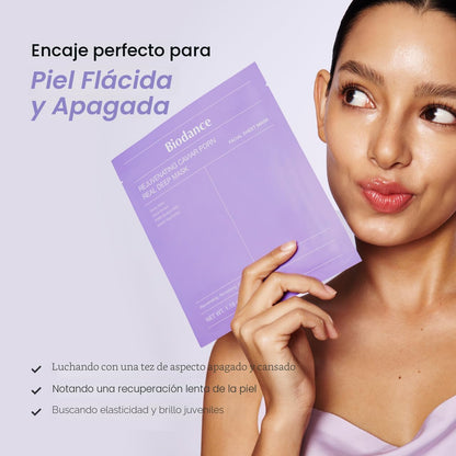 BIODANCE Mascarilla profunda de caviar rejuvenecedor PDRN, mascaril...