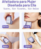 UNIMIKO Afeitadora eléctrica para mujer, impermeable, mini maquinil...
