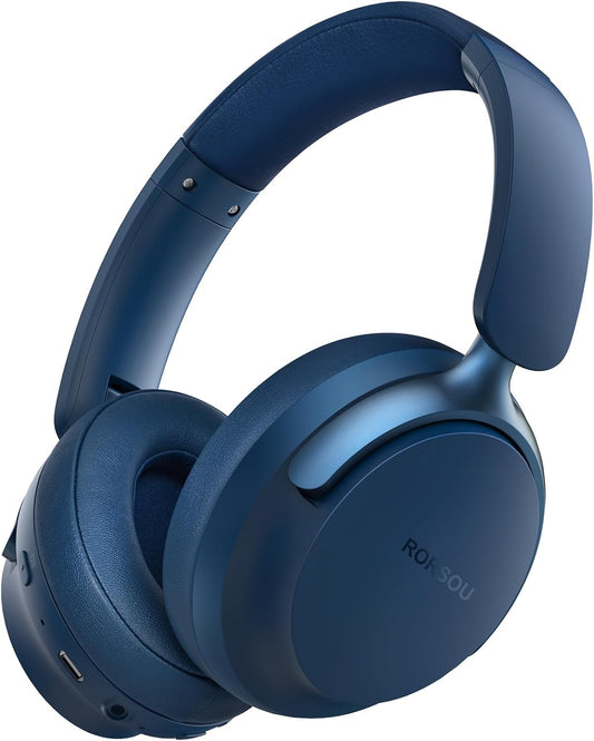 RORSOU B8 Bluetooth Headphones Over Ear, 6 EQ Music Modes and 50H P...