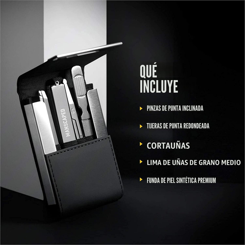 MANSCAPED® Shears 2.0 - Kit de uñas de acero inoxidable templado pa...