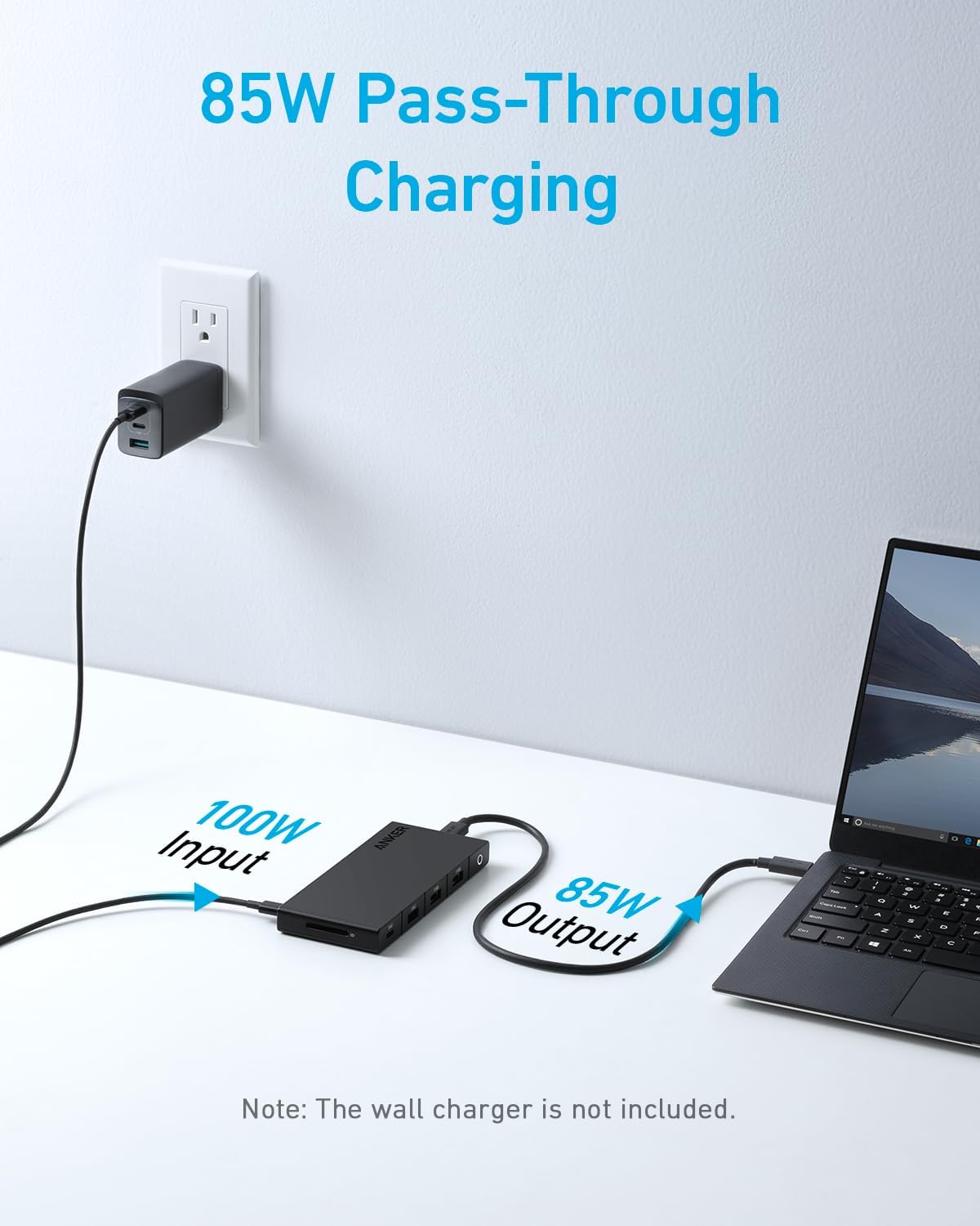 Anker Hub USB C (10 en 1), monitor dual con HDMI 4K, entrega de potencia máxima de 100 W, puertos HDMI 4K duales, 4 puertos de datos USB-A/USB-C, lector de tarjetas Ethernet y SD para portátiles Dell, ThinkPad y más