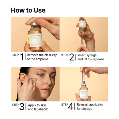 SUNGBOON EDITOR Ampolla intensiva de péptido de seda de colágeno | Suero de péptidos de cobre para la cara con colágeno y múltiples péptidos | Suero facial hidratante coreano para el cuidado de la piel para una piel de aspecto suave | 1.35 onzas líquidas