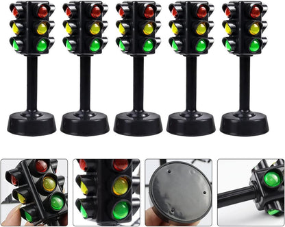 Juguetes de semáforo para niños Modelo de señal de tráfico para educación temprana Mini lámpara roja verde juego de luz