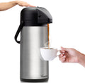 Jarra de café Airpot de 85 onzas (2.5L) con bomba, dispensador de c...