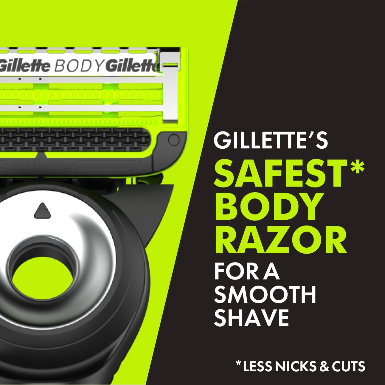 Gillette Labs Body + Intimate Razor For Men Handle + 4 recambios de...