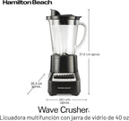 Hamilton Beach Wave (54220) licuadora y trituradora multifunción, 4...