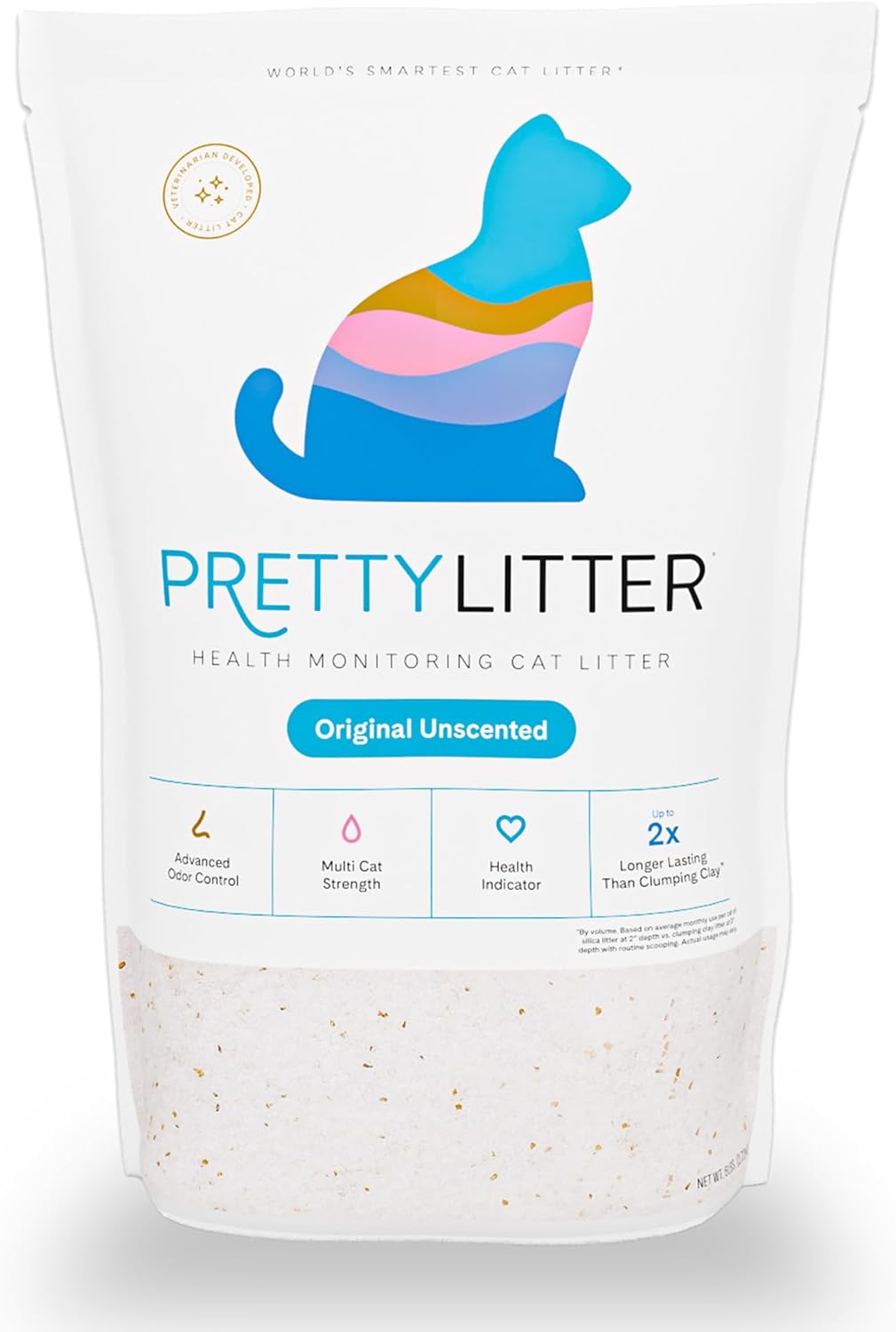 PrettyLitter Arena para gatos con monitoreo de salud (sin perfume,...