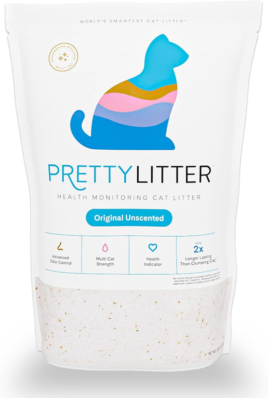 PrettyLitter Arena para gatos con monitoreo de salud (sin perfume,...