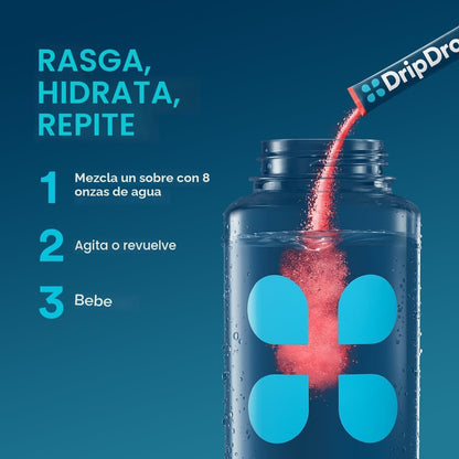 DripDrop ORS Hydration - Paquetes de electrolitos en polvo - uva, p...