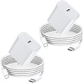 Cargador de carga rápida para iPhone 17 16 15, paquete de 2 bloques...
