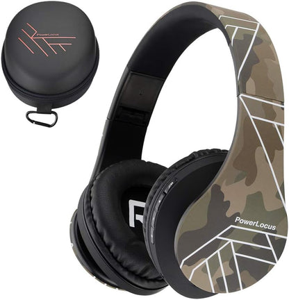 PowerLocus Auriculares Bluetooth sobre la oreja, auriculares inalám...